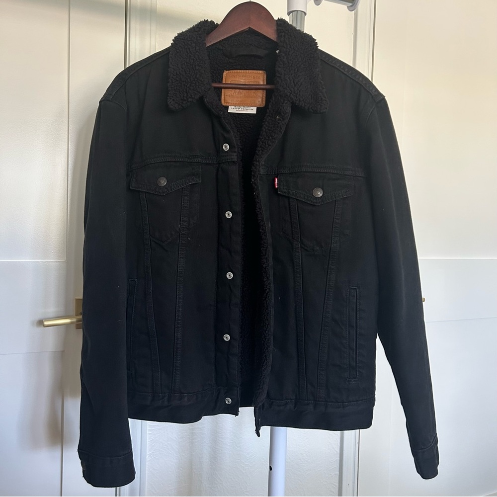 Levi’s Sherpa Trucker Denim Shearling Jacket